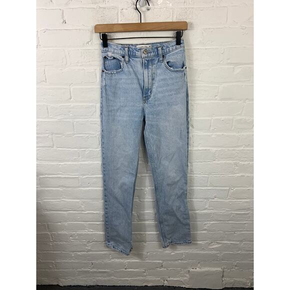 Abercrombie & Fitch Denim - Abercrombie & Fitch Women's The 90s Straight Jeans Ultra High Rise Blue Size 24